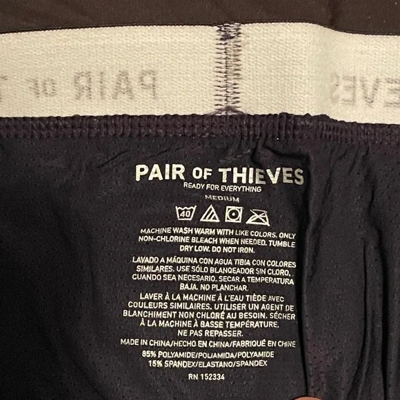 Pair of Thieves Navy Boxer Briefs for Men - Picture 4 of 4